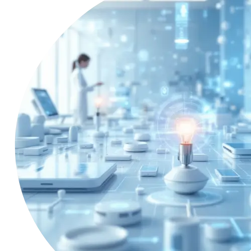 Isometrische illustratie van geïntegreerd healthcare ecosysteem met centraal ziekenhuis, klinieken en verbonden patiënten en zorgverleners in Nederland