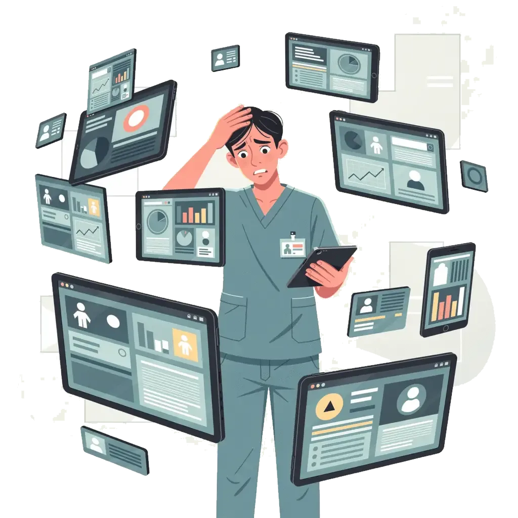 Zorgmedewerker overweldigd door administratieve lasten en meerdere registratiesystemen